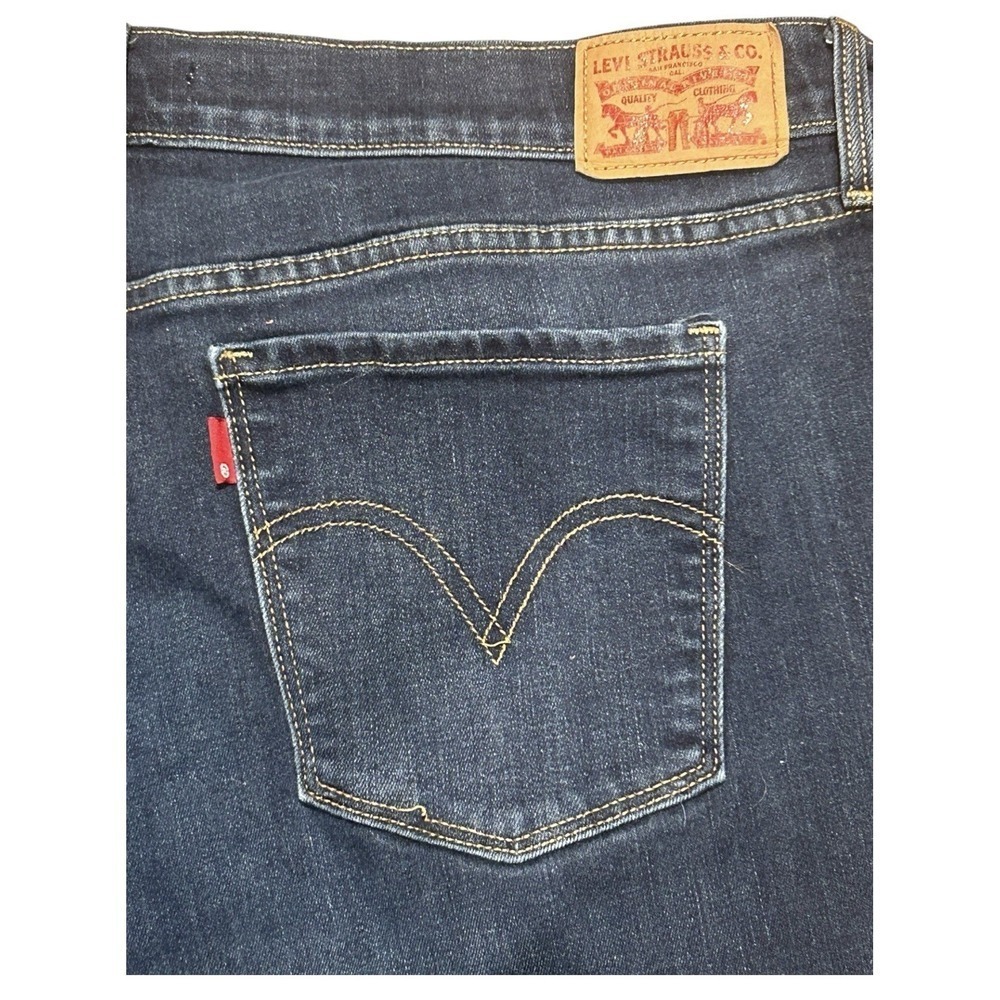 RARE BLANK RED TAB LEVIS WOMENS 505 STRAIGHT LEG SIZE 16 - Picture 1 of 4